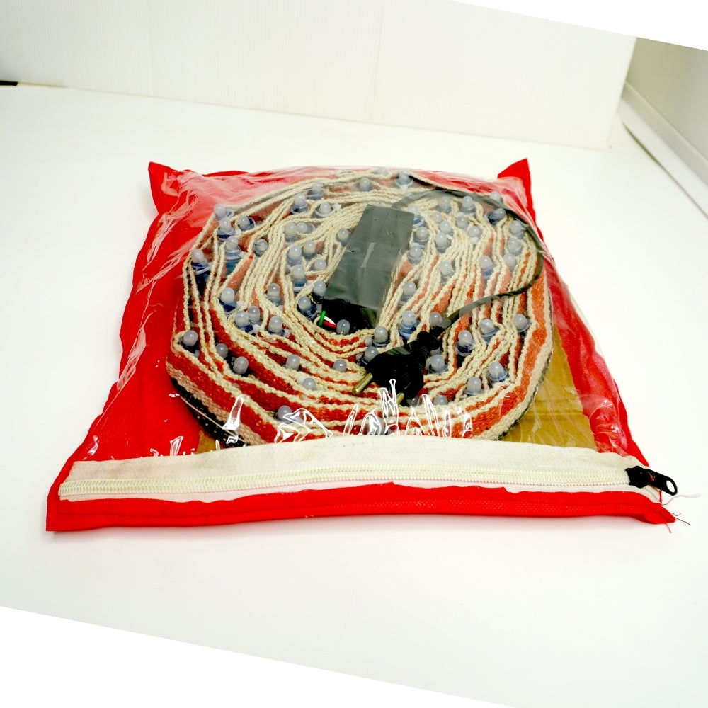 70 LED Niwar Patta Belt - 35 Feet with Adapter, Controller, and Heavy-Duty Copper Wire