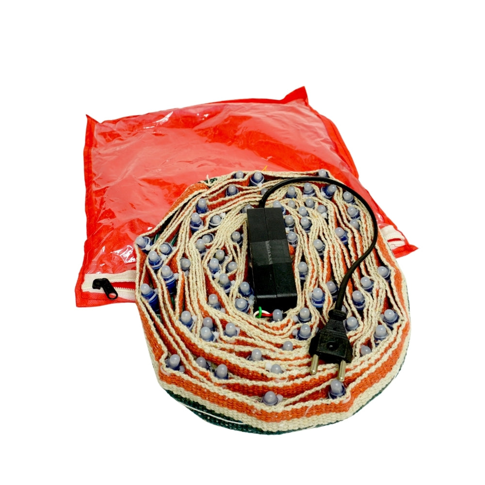 70 LED Niwar Patta Belt - 35 Feet with Adapter, Controller, and Heavy-Duty Copper Wire