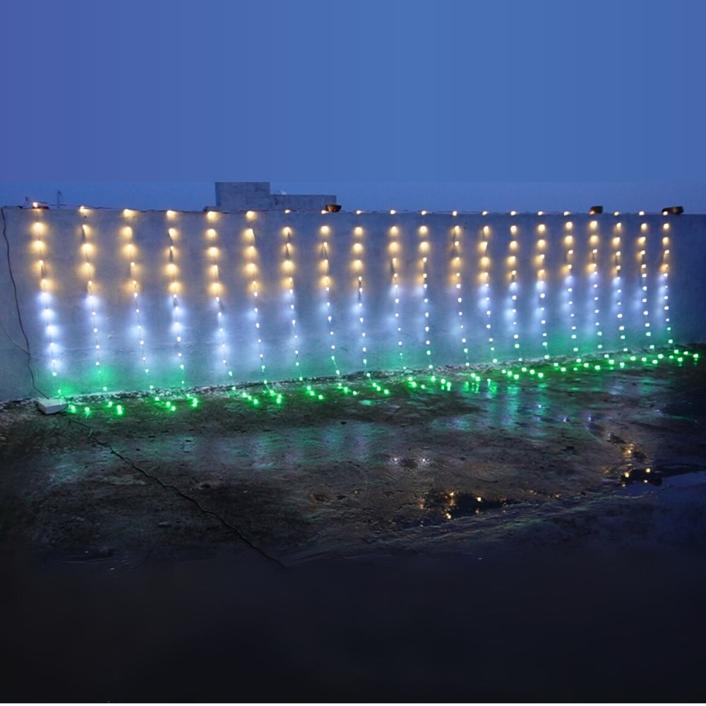 Tiranga LED Toran 6x20 Feet – Tricolor Decoration for 15 August 26 January – With Power Adapter