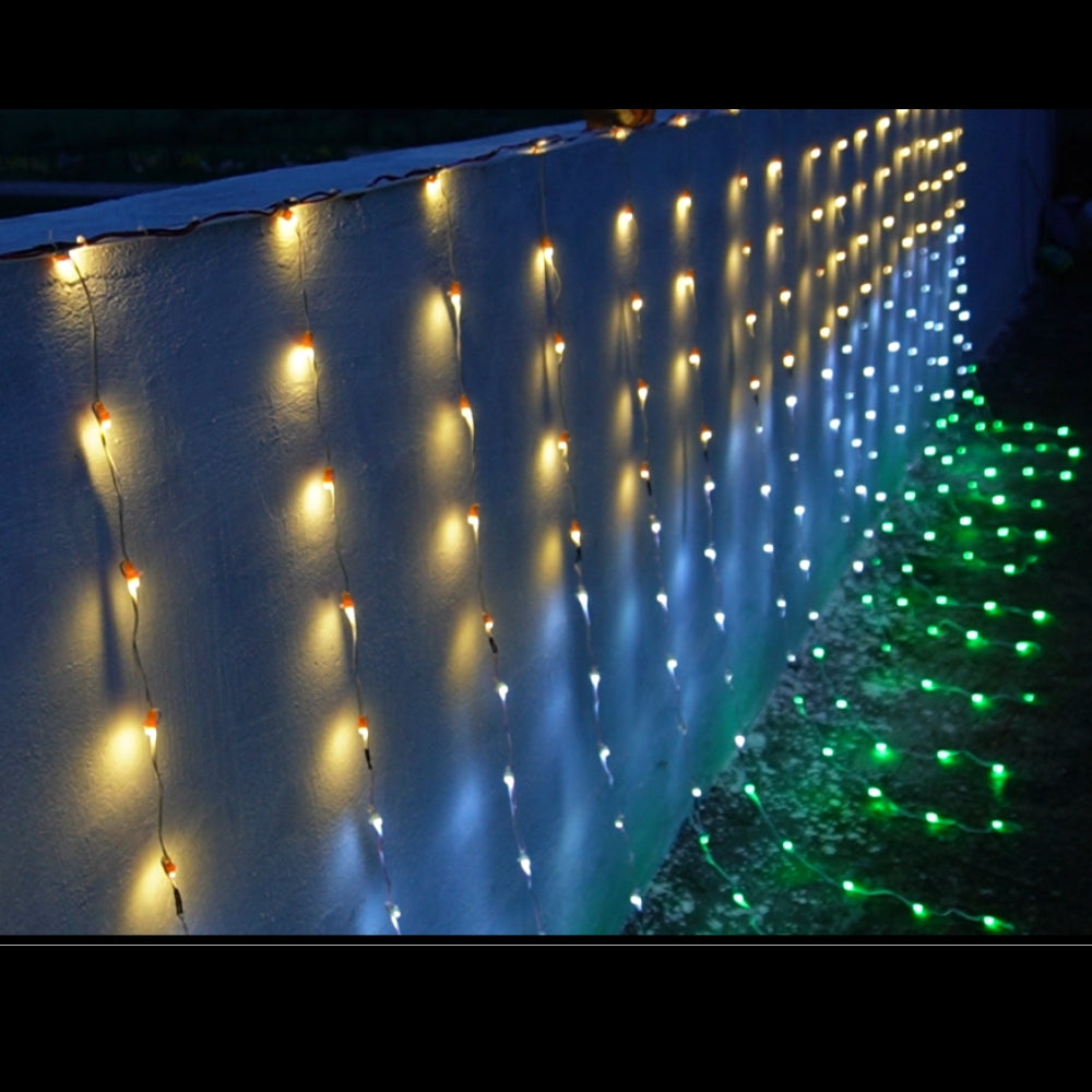 Tiranga LED Toran 6x20 Feet – Tricolor Decoration for 15 August 26 January – With Power Adapter