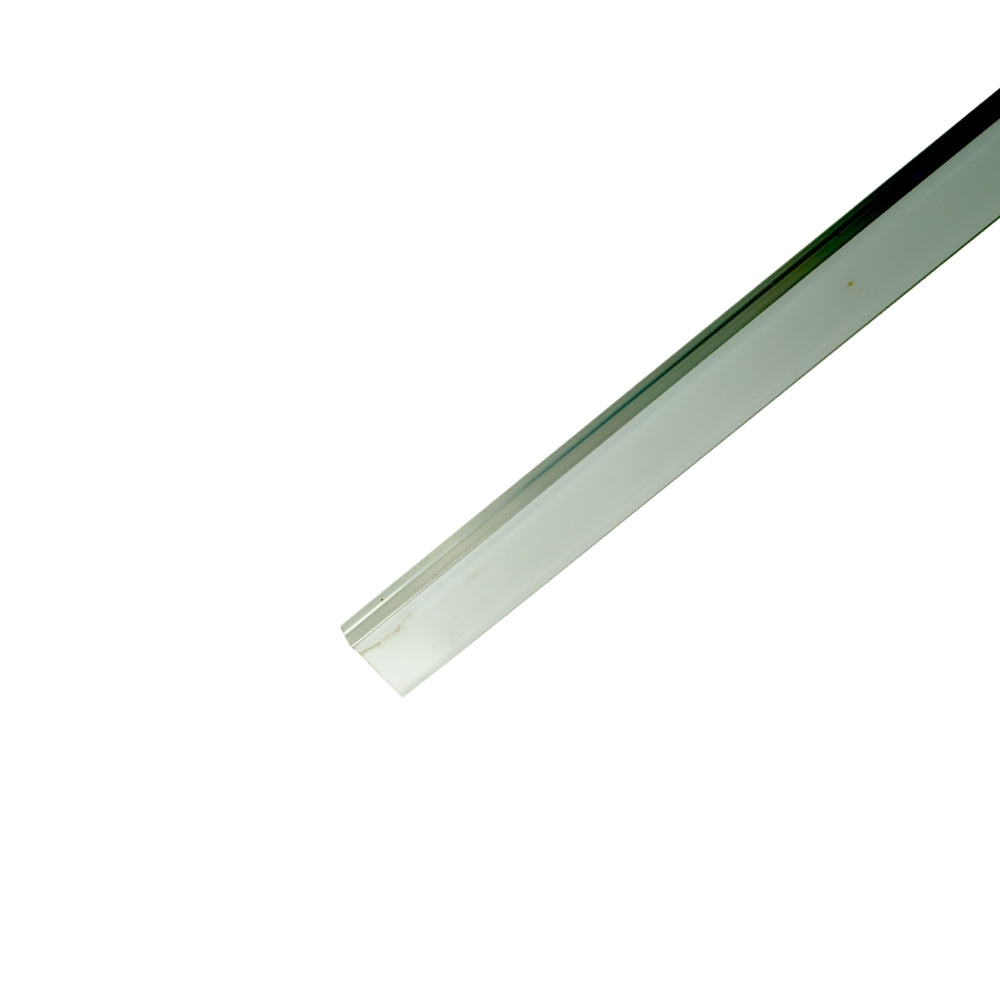 Aluminium Rectangular Surface Profile Light Channels with Diffused Cover (6.5 ft) Pack of 10