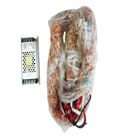 4x20 Feet Warm White Single Color 9mm High Brightness Toran LED Decoration Lights With White Drop Design