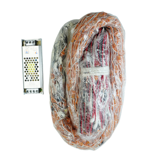 4x30 Feet Warm White Single Color 9mm High Brightness Toran LED Decoration Lights With White Drop Design