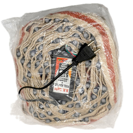 70 LED Niwar Patta Belt - 35 Feet with Adapter, Controller, and Heavy-Duty Copper Wire