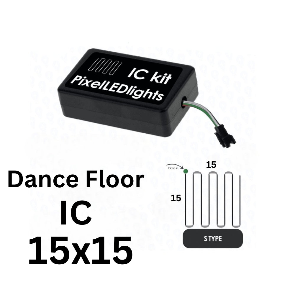 15x15 S Type IC Pixel LED Controller for Dance Floor Lighting – Same Timing & 20+ Patterns