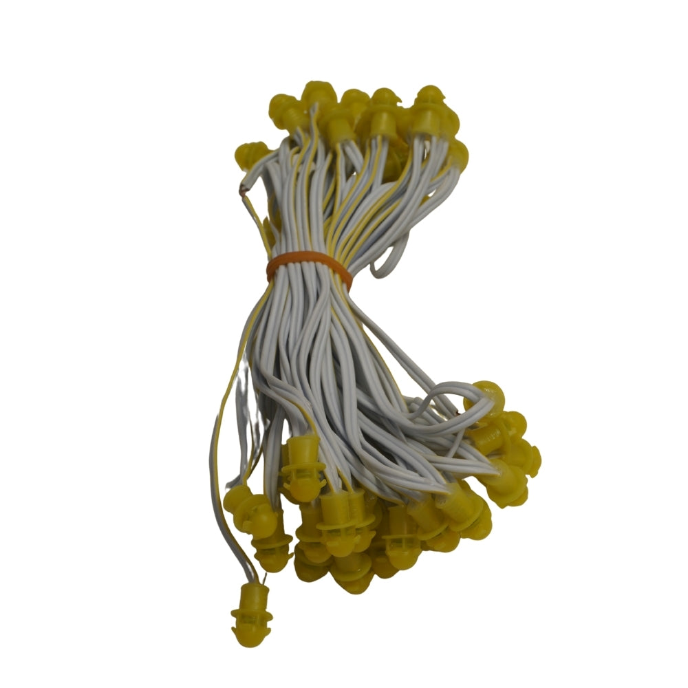 Pixel LED 5inch (Frosted Single Color, 50LEDs) 20 Feet Length - Yellow