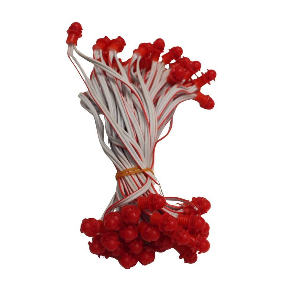 Pixel LED 5inch (Frosted Single Color, 50LEDs) 20 Feet Length - Red