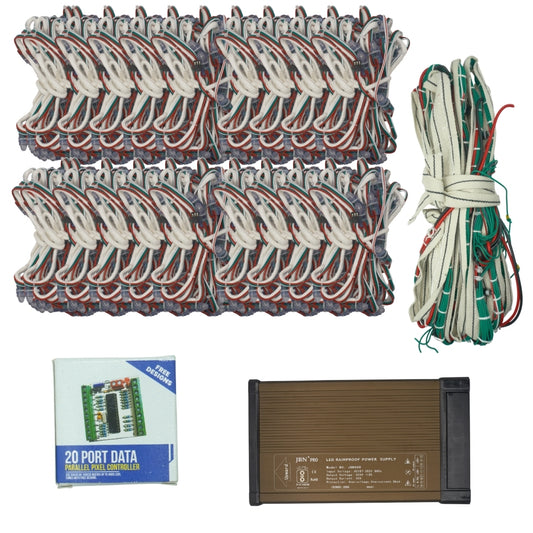 Pixel LED Full Setup Combo – Covers 20x20 Feet Area with Free Controller