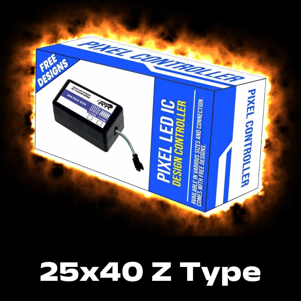 Pixel Fire Controller for 25X40 Z Building – Inbuilt RGB Effects, Plug & Play