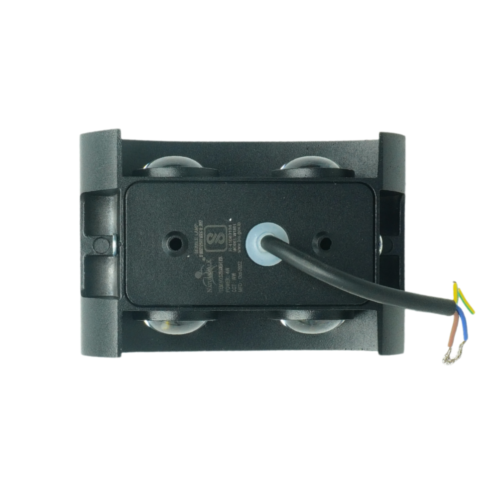 Four-Way Wall Light – Fixed LED Fixture for Stylish Illumination and Modern Home Décor
