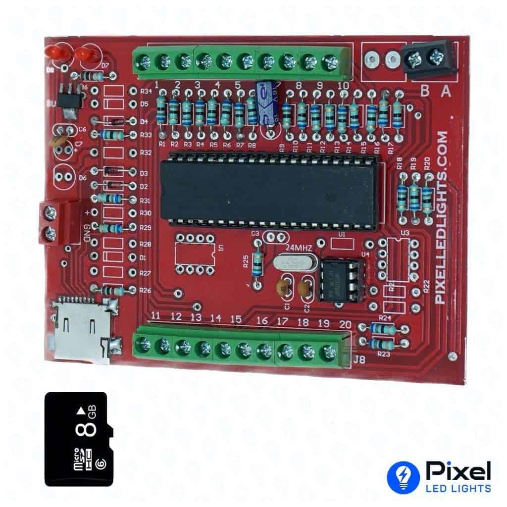 20 Port HD Jinix Controller for Pixel LED with 4GB Design Memory Card - SKU 2021