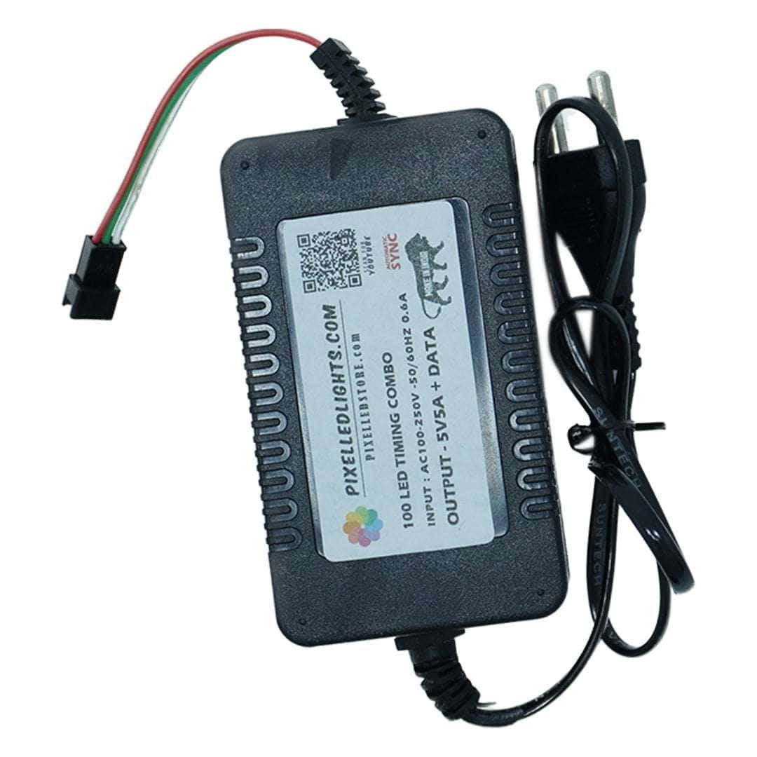 100 LED Pixel Combo Kit – 5V Adapter + Smart Controller