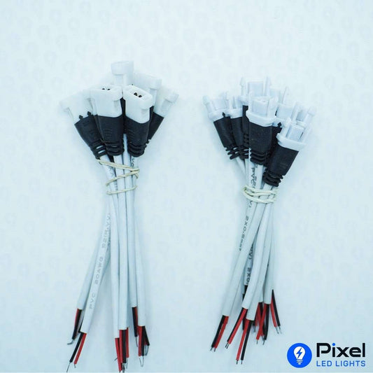 Heavy-Duty Copper Wire 2 Pin Grey Connectors - (Pack of 10)