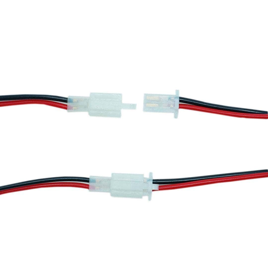 Heavy-Duty 2 Pin Copper Connector with White Cap - (Pack of 10)