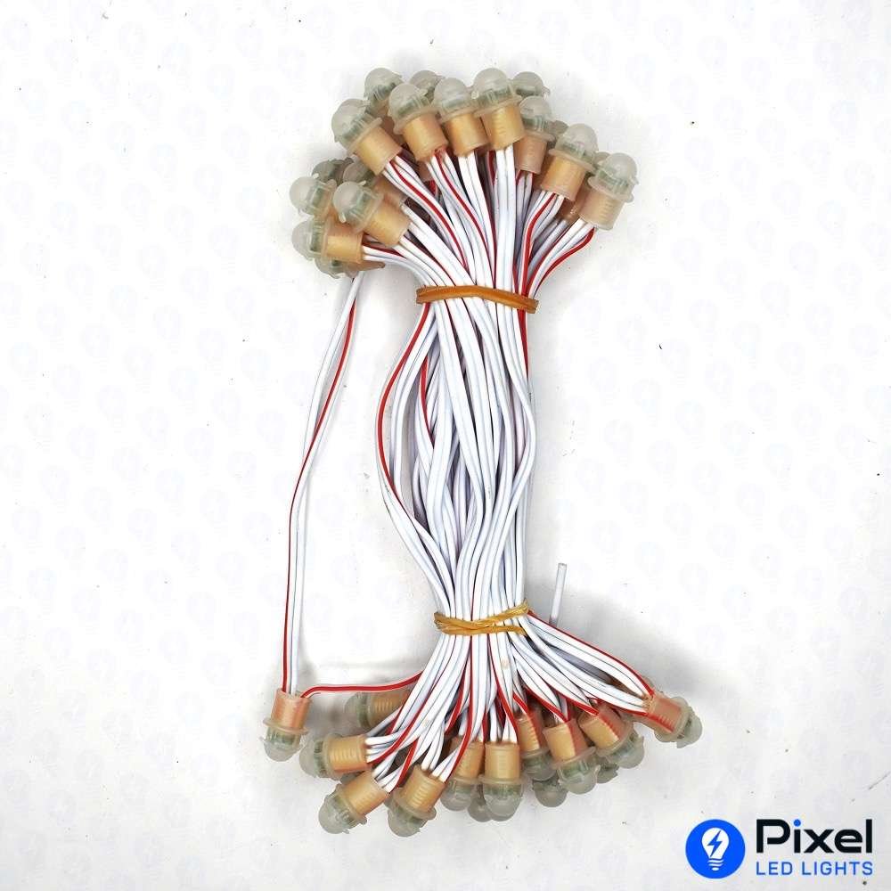 Pixel LED 5inch (Frosted Single Color, 50LEDs) 20 Feet Length - Red