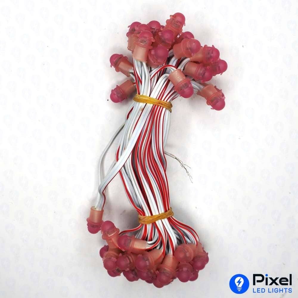 Pixel LED 5inch (Frosted Single Color, 50LEDs) 20 Feet Length - Pink