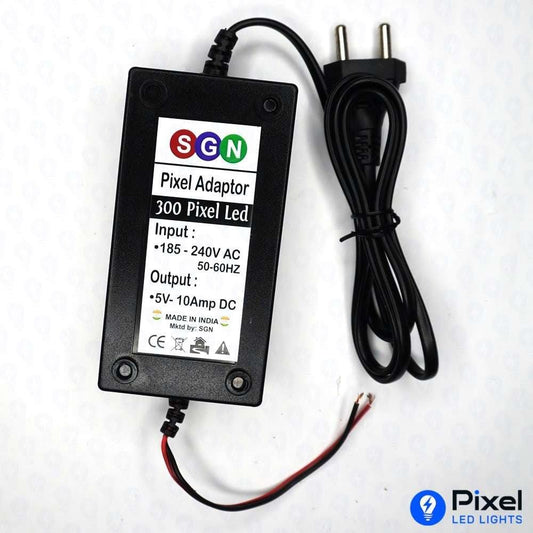 5V 10A Pixel LED Adapter for 200 LEDs - Max 50W Output