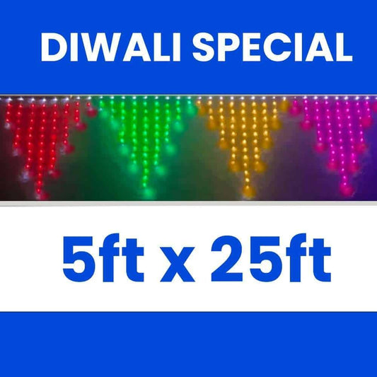 V Shape Single Color Setup 5ft x 25ft