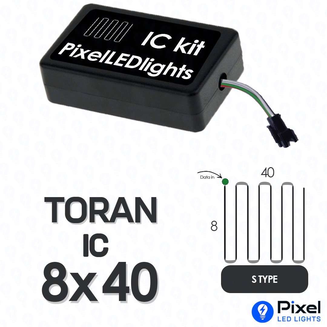 Pixel LED IC Controller for Toran S Type 8×40 – 30+ Dynamic Effects