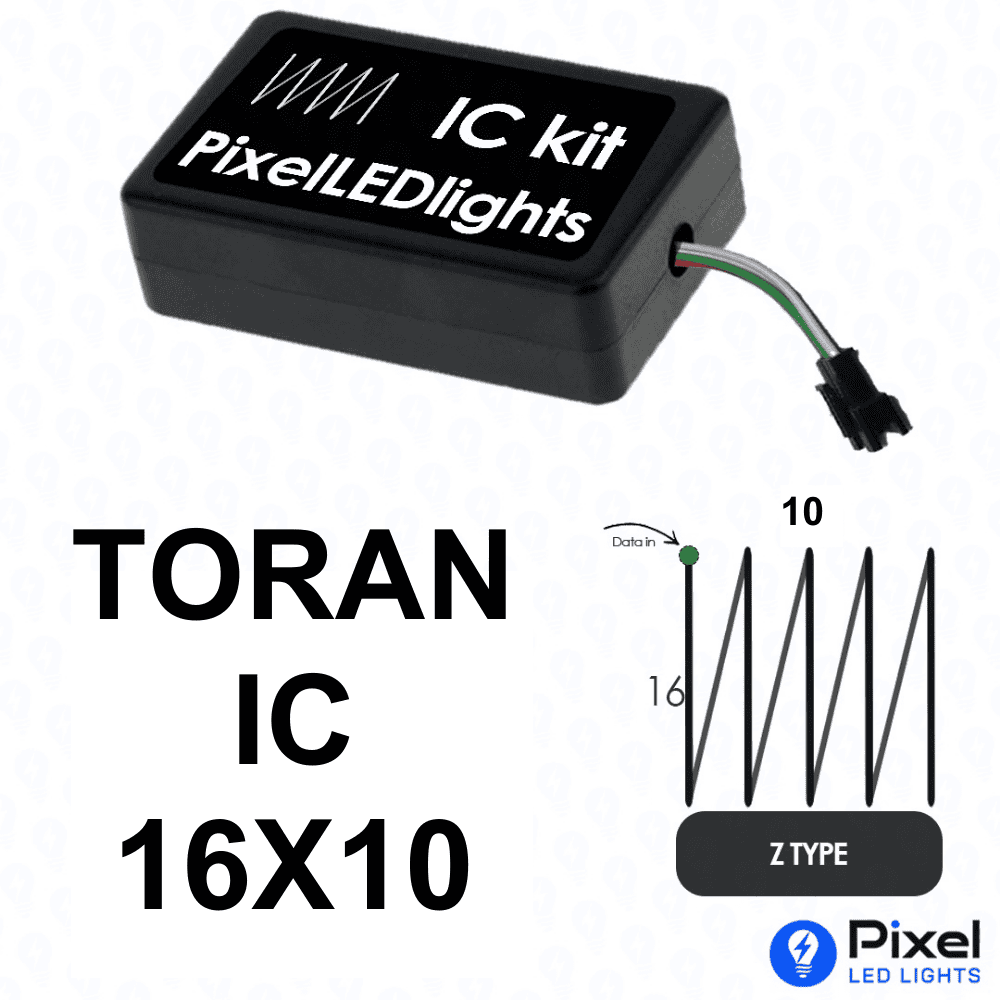 Pixel LED IC Controller for Toran Z Type 16×10 – 30+ Dynamic Effects
