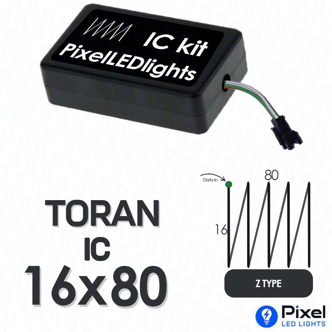 Pixel LED IC Controller for Toran Z Type 16×80 – 30+ Dynamic Effects