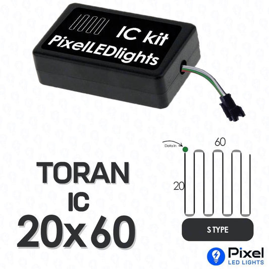 Pixel LED IC Controller for Toran S Type 20×60 – 30+ Dynamic Effects