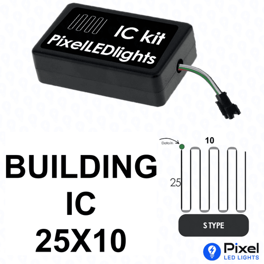 Pixel LED IC Controller for Building S Type 25×10 – 30+ Dynamic Effects