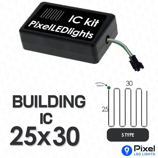 Pixel LED IC Controller for Building S Type 25×30 – 30+ Dynamic Effects