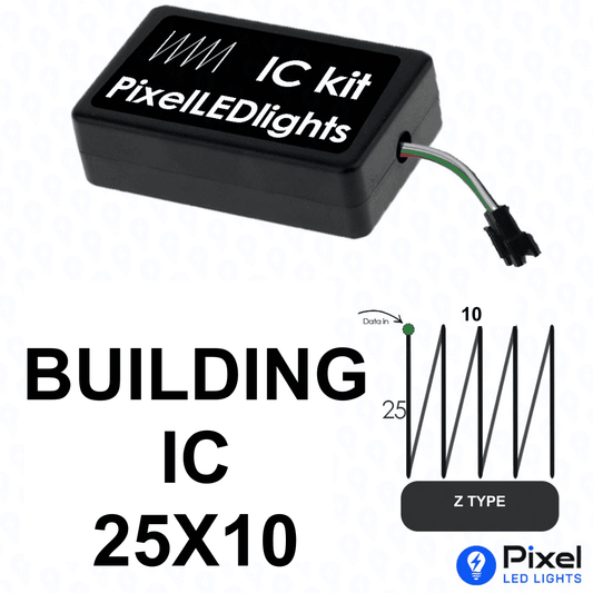 Pixel LED IC Controller for Building Z Type 25×10 – 30+ Dynamic Effects