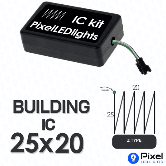 Pixel LED IC Controller for Building Z Type 25×20 – 30+ Dynamic Effects