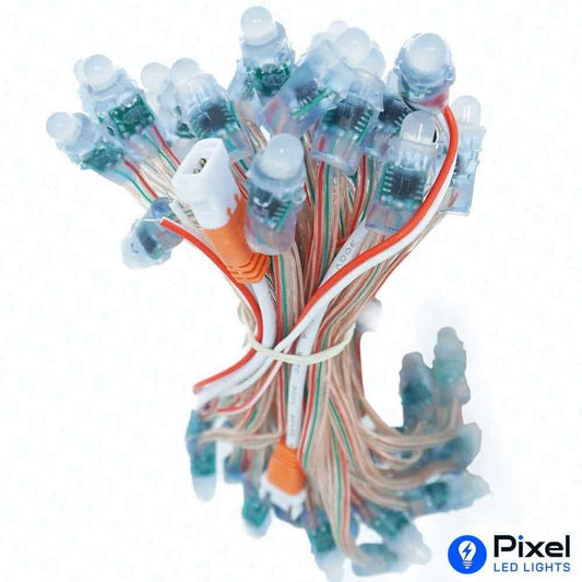 Pixel LED 5inch Gel wire (Multicolor, WS2811, 50LEDs) 20 Feet Length