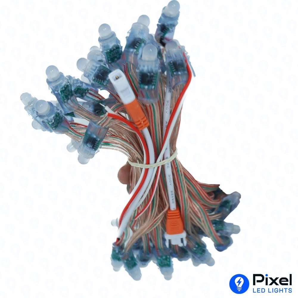 Pixel LED 5inch Gel wire (Multicolor, WS2811, 50LEDs) 20 Feet Length