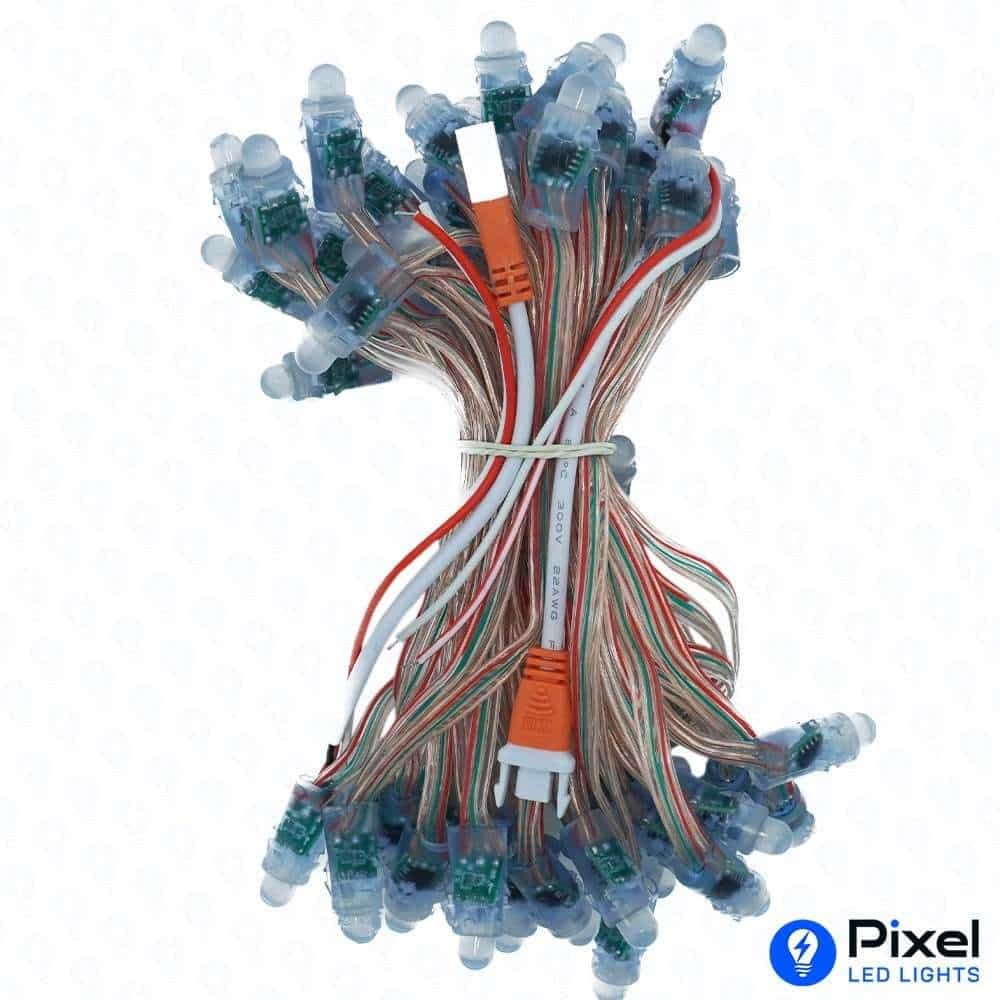 Pixel LED 5inch Gel wire (Multicolor, WS2811, 50LEDs) 20 Feet Length