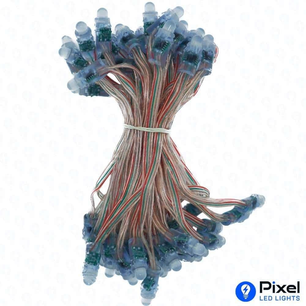 Pixel LED 5inch Gel wire (Multicolor, WS2811, 50LEDs) 20 Feet Length