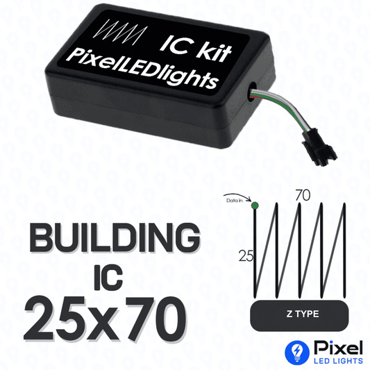 Pixel LED IC Controller for Building Z Type 25×70 – 30+ Dynamic Effects