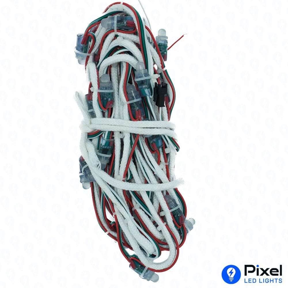 Pixel LED 5inch on Rope (Multicolor, WS2811, 50LEDs) 20 Feet Length