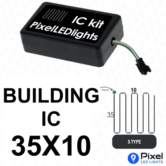 Pixel LED IC Controller for Building S Type 35×10 – 30+ Dynamic Effects