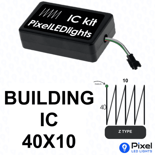 Pixel LED IC Controller for Building Z Type 40×10 – 30+ Dynamic Effects