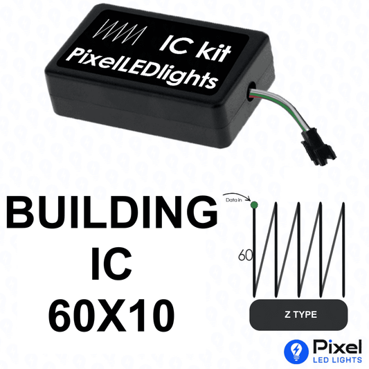 Pixel LED IC Controller for Building Z Type 60×10 – 30+ Dynamic Effects