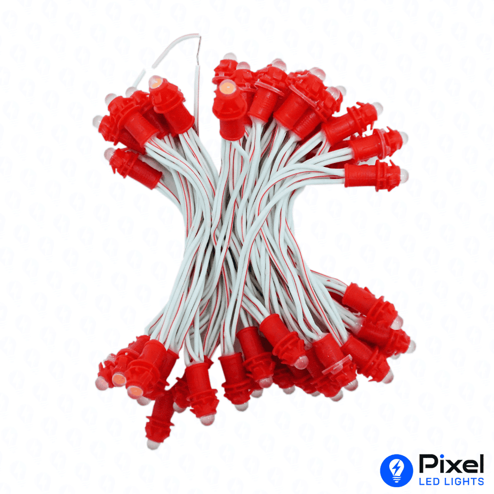 Pixel LED 3inch (Single Color, 50LEDs) 12 Feet Length - Red