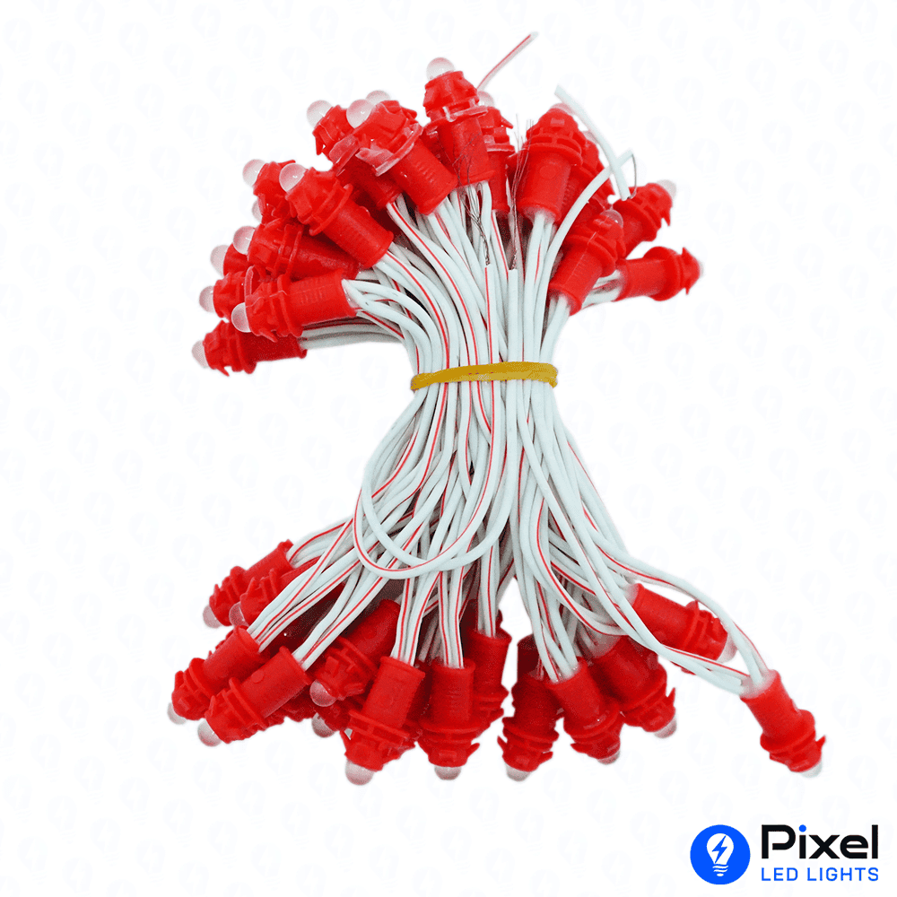Pixel LED 3inch (Single Color, 50LEDs) 12 Feet Length - Red