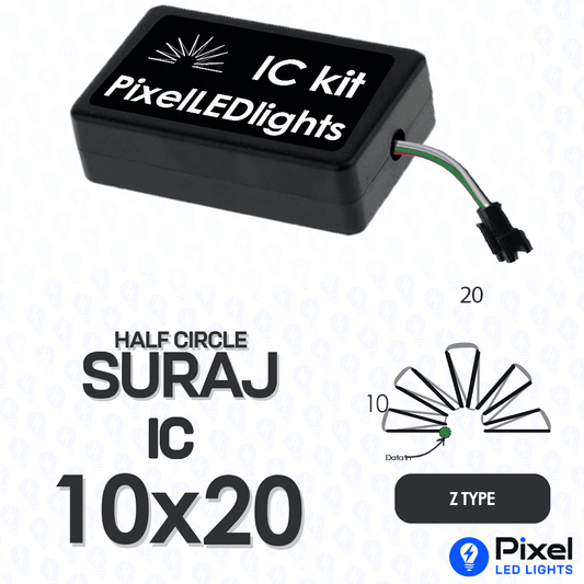 Pixel LED IC Controller for Half Circle Suraj S Type 10×20 – 30+ Dynamic Effects