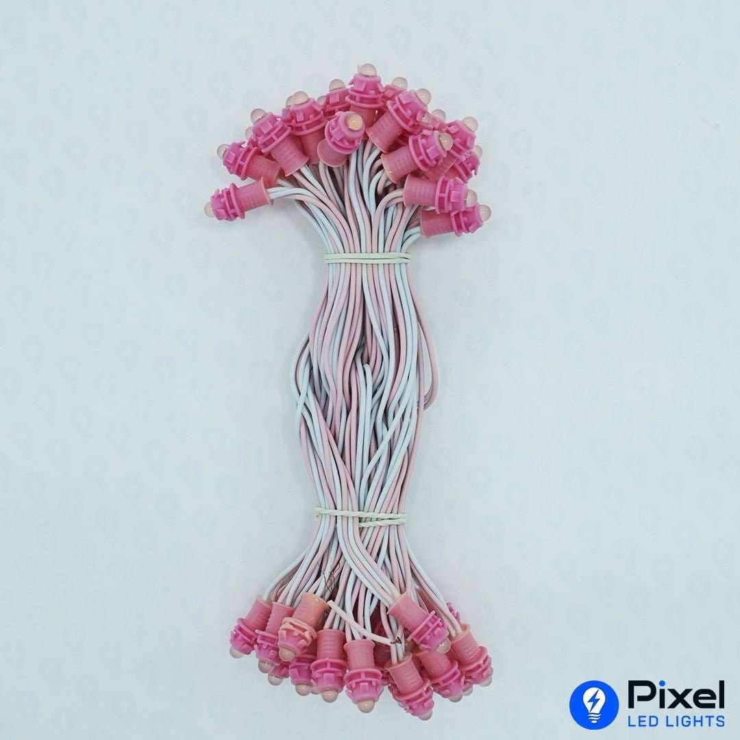 Pixel LED 5inch (Single Color, 50LEDs) 20 Feet Length - Pink