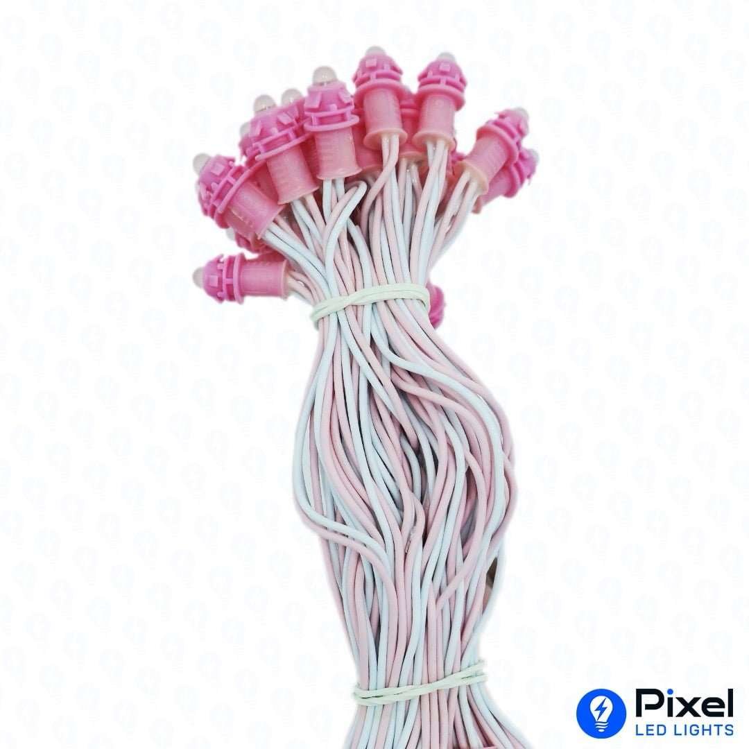 Pixel LED 5inch (Single Color, 50LEDs) 20 Feet Length - Pink
