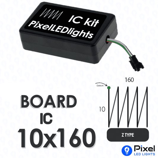 Pixel LED IC Controller for Board Panel Z Type 10×160 – 30+ Dynamic Effects