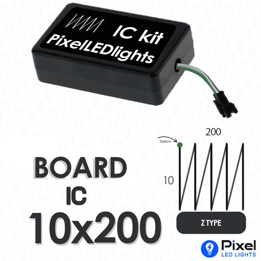 Pixel LED IC Controller for Board Panel Z Type 10×200 – 30+ Dynamic Effects