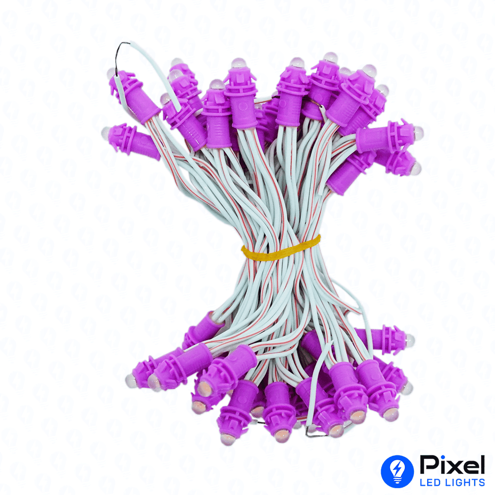 Pixel LED 3inch (Single Color, 50LEDs) 12 Feet Length - Pink