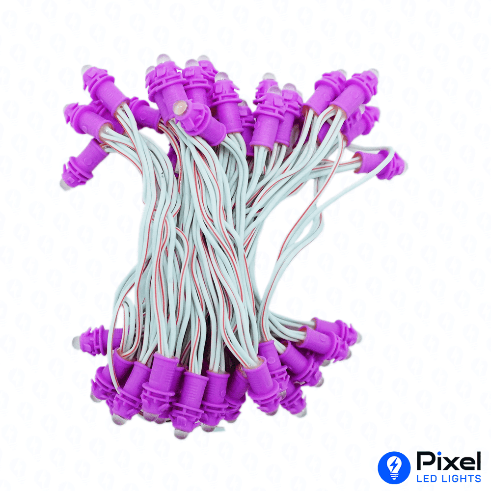 Pixel LED 3inch (Single Color, 50LEDs) 12 Feet Length - Pink