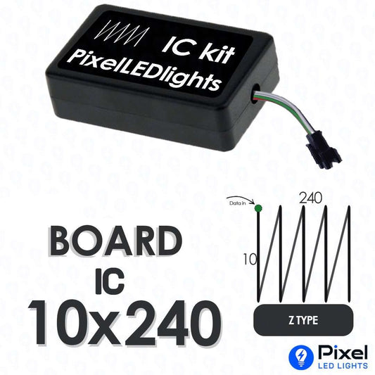 Pixel LED IC Controller for Board Panel Z Type 10×240 – 30+ Dynamic Effects