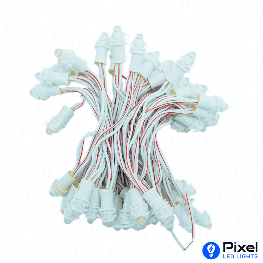 Pixel LED 3inch (Single Color, 50LEDs) 12 Feet Length - White